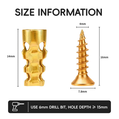 🔥 LAST DAY SALE! 6×14mm Door Hinge Repair Screws – Cabinet & Furniture Fixer